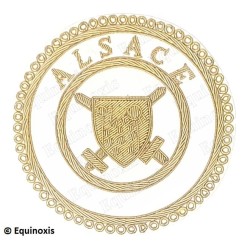 Badge / Macaron GLNF – Grande tenue provinciale – Grand Poursuivant – Alsace – Brodé main