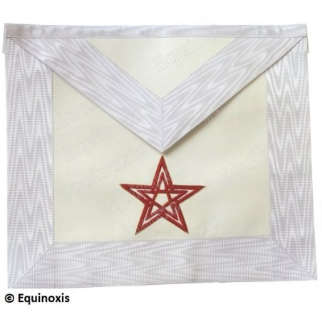 Tablier maçonnique en faux cuir haute qualité – REAA – 28ème degré