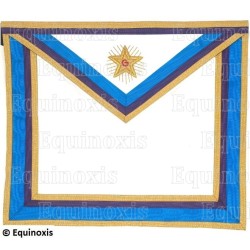 Tablier maçonnique en faux cuir – Memphis-Misraïm – Grand Officier National – Brodé main