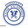 Badge / Macaron GLNF – Petite tenue provinciale – Assistant Grand Secrétaire – Maine Atlantique – Brodé machine