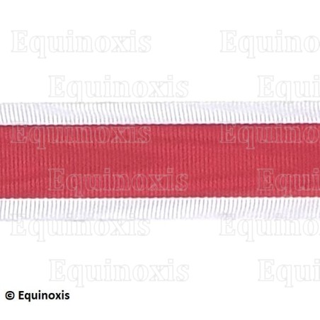 Ruban moiré pour médailles – Rouge et blanc – Chevalier du Temple