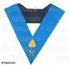 Sautoir maçonnique moiré – Rite Français Groussier – Hospitalier – Brodé main