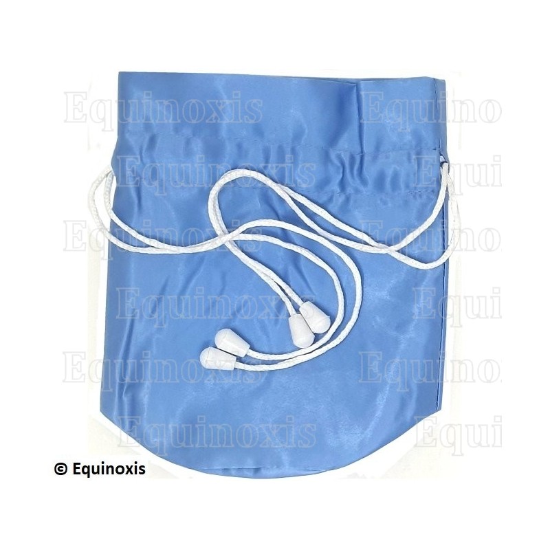 Bourse maçonnique – Satin bleu RER