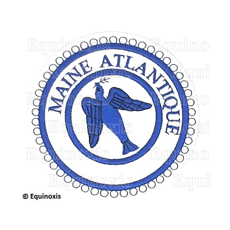 Badge / Macaron GLNF – Petite tenue provinciale – Passé Grand Expert – Maine Atlantique – Brodé machine