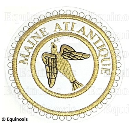 Badge / Macaron GLNF – Grande tenue provinciale – Passé Grand Expert – Maine Atlantique – Brodé machine
