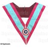 Sautoir maçonnique moiré – La Marque – Officier – Cocarde tricolore
