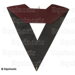 Sautoir maçonnique velours – REAA – 14ème degré – Secrétaire – Brodé main – Dos