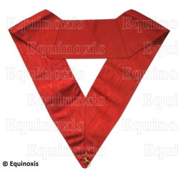 Sautoir maçonnique moiré – Rite Ecossais Primitif – Dos rouge