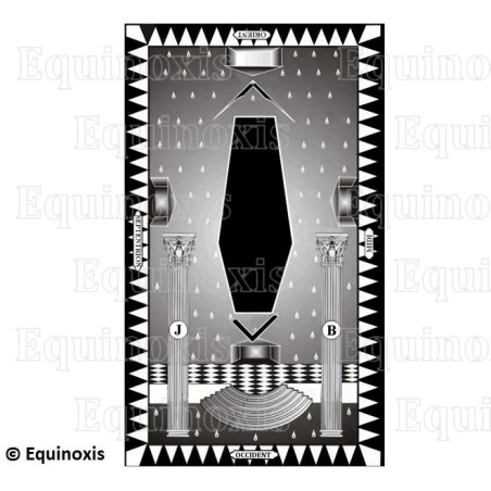 Tapis de Loge maçonnique – Rite Français Traditionnel – Maître – GLAMF