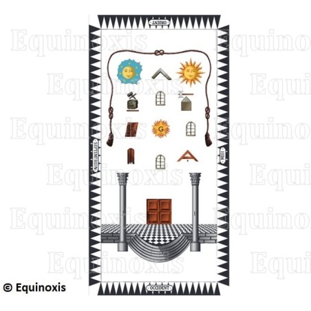 Tapis de Loge maçonnique – Rite Français Traditionnel – Compagnon – GLNF
