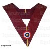 Sautoir maçonnique moiré – Arche Royale Domatique – Officier – Cocarde française