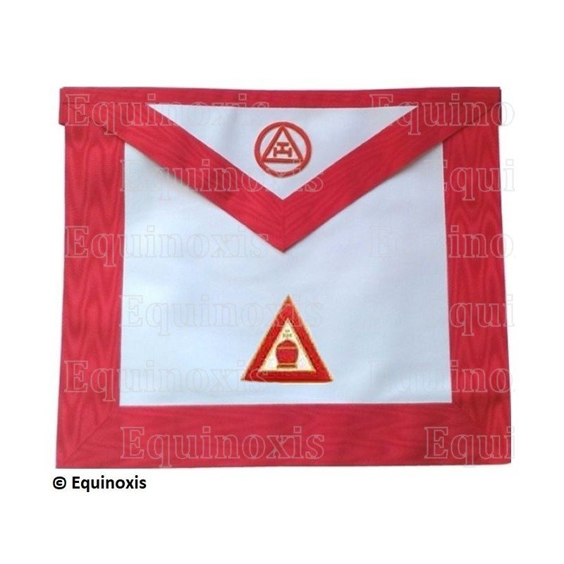 Tablier maçonnique en simili-cuir – Arche Royale Américaine (ARA) – Grand Prêtre