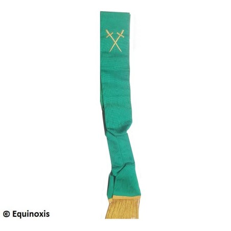 Echarpe maçonnique – Arche Royale d'Ecosse – Officier Passe de Babylone – Broderie machine
