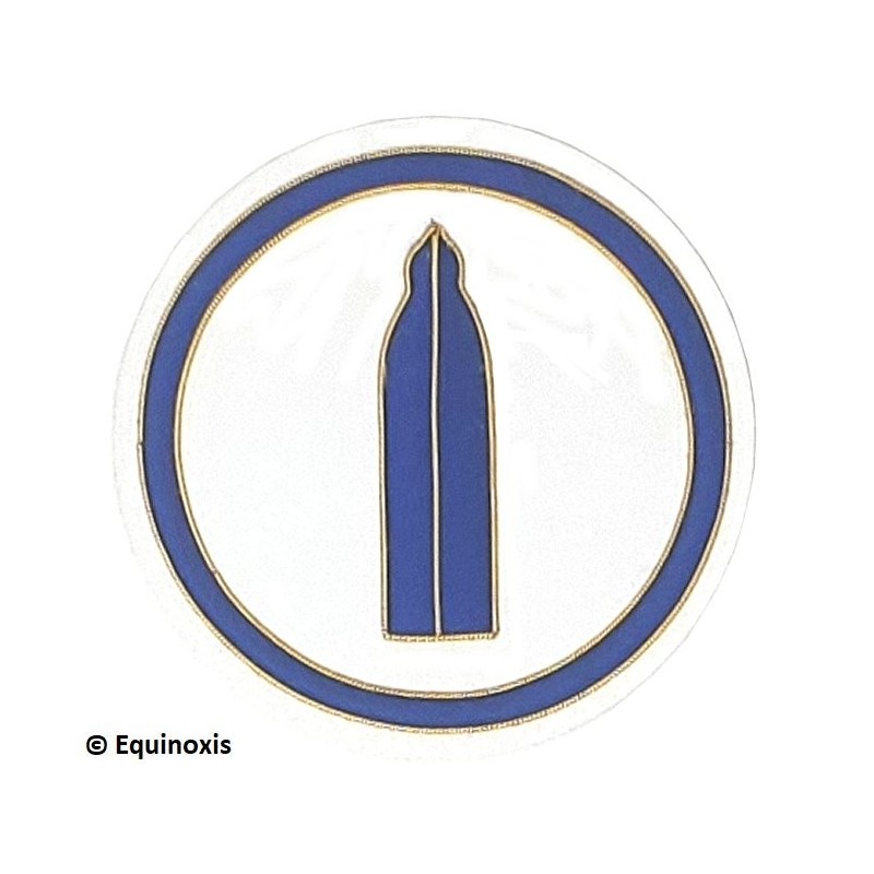 Badge / Macaron GLNF – Petite tenue nationale – Deuxième Grand Surveillant – Brodé main
