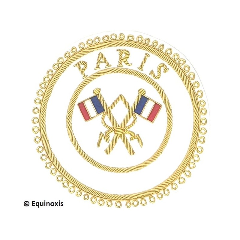 Badge / Macaron GLNF – Grande tenue provinciale – Passé Grand Porte-Etendard – Paris – Brodé main