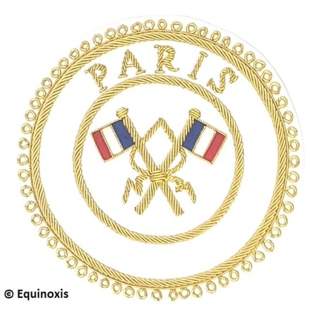 Badge / Macaron GLNF – Grande tenue provinciale – Passé Grand Porte-Etendard – Paris – Brodé main