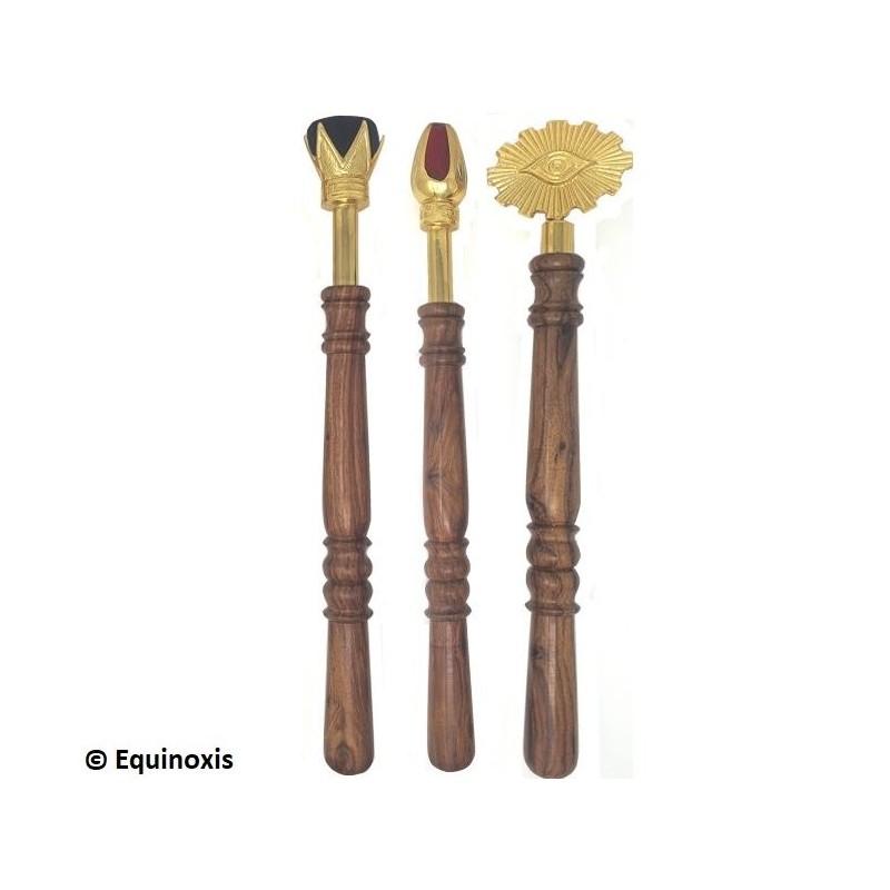 Sceptre maçonnique – Arche Royale Domatique – Set des trois Principaux
