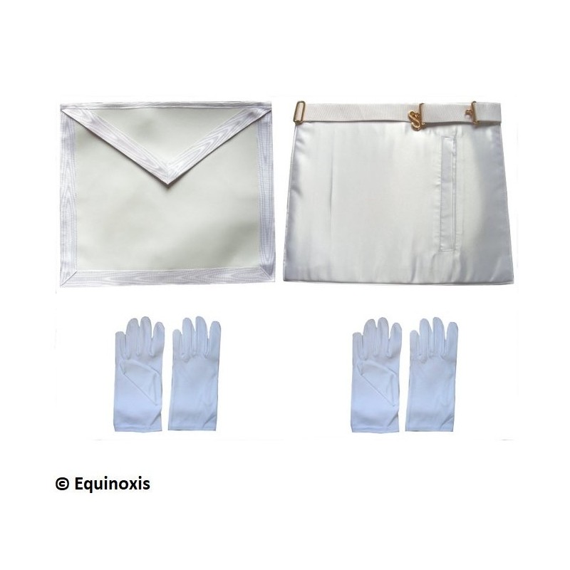 Ensemble Apprenti – Tablier faux cuir + 2 paires de gants blancs
