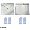 Ensemble Apprenti – Tablier faux cuir + 2 paires de gants blancs
