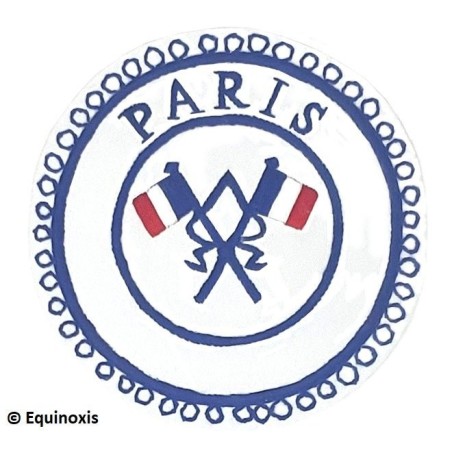 Badge / Macaron GLNF – Petite tenue provinciale – Passé Grand Porte-Etendard – Paris – Brodé main
