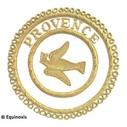 Badge / Macaron GLNF – Grande tenue provinciale – Passé Grand Expert – Provence – Brodé main
