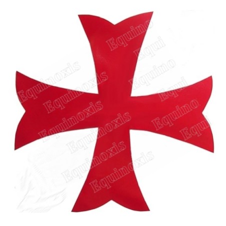 Croix templière rouge à coudre – PVC