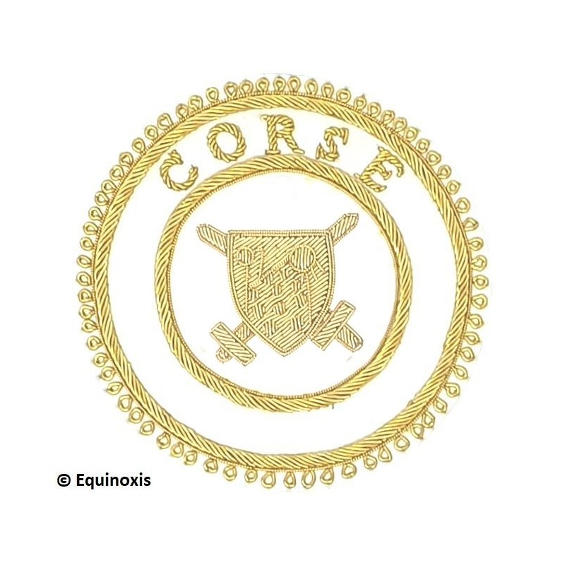 Badge / Macaron GLNF – Grande tenue provinciale – Grand Poursuivant – Corse – Brodé main