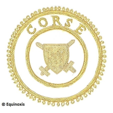 Badge / Macaron GLNF – Grande tenue provinciale – Grand Poursuivant – Corse – Brodé main