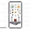 Tapis de Loge maçonnique – Rite Français Traditionnel – Compagnon – GLNF