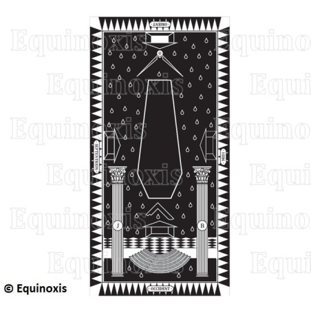 Tapis de Loge maçonnique – Rite Français Traditionnel – Maître – GLNF
