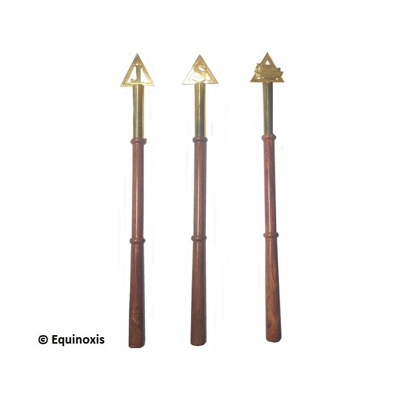 Sceptres maçonniques – Ordre des Nautoniers de l'Arche Royale – Set des trois sceptres de Noé, Japheth et Sem