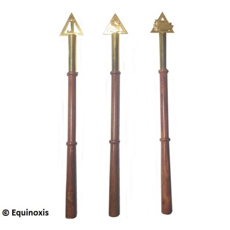 Sceptres maçonniques – Ordre des Nautoniers de l'Arche Royale – Set des trois sceptres de Noé, Japheth et Sem