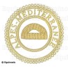 Badge / Macaron GLNF – Grande tenue provinciale – Grand Surintendant – Alpes-Méditerranée – Brodé main