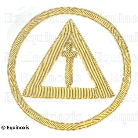 Badge / Macaron – Arche Royale Domatique – Officier National – Grand Gardien – Brodé main
