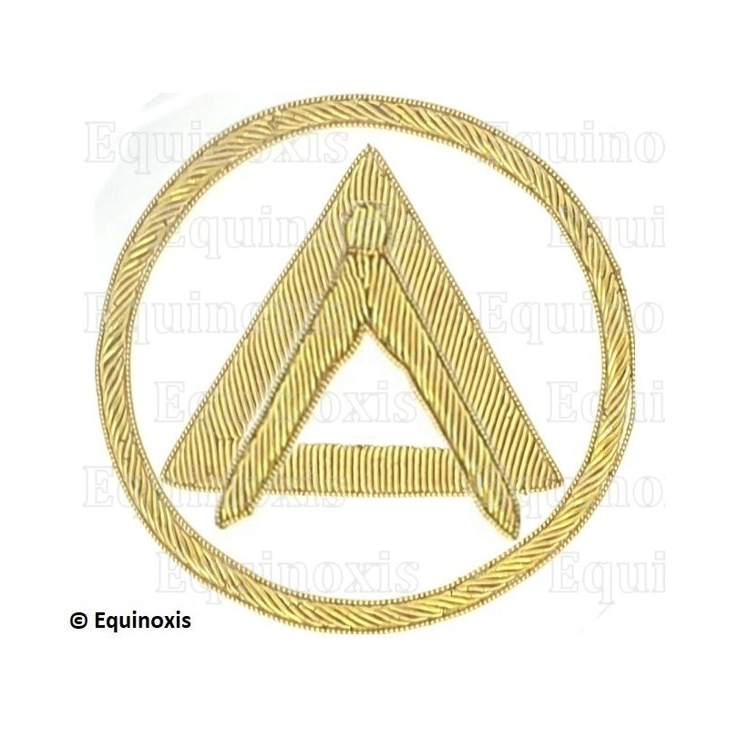 Badge / Macaron – Arche Royale Domatique – Officier National – Grand Inspecteur – Brodé main