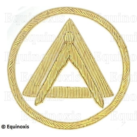 Badge / Macaron – Arche Royale Domatique – Officier National – Grand Inspecteur – Brodé main
