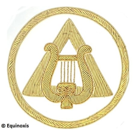 Badge / Macaron – Arche Royale Domatique – Officier National – Grand Organiste – Brodé main