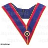 Sautoir maçonnique moiré – La Marque – Officier Provincial actif – Cocarde tricolore