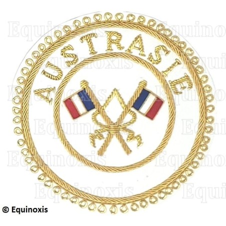 Badge / Macaron GLNF – Grande tenue provinciale – Passé Grand Porte-Etendard – Austrasie – Brodé main