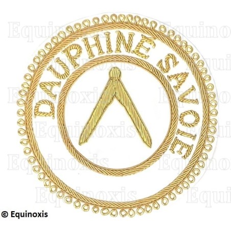 Badge / Macaron GLNF – Grande tenue provinciale – Grand Inspecteur – Dauphiné Savoie – Brodé main