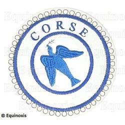 Badge / Macaron GLNF – Petite tenue provinciale – Grand Expert – Corse – Brodé machine
