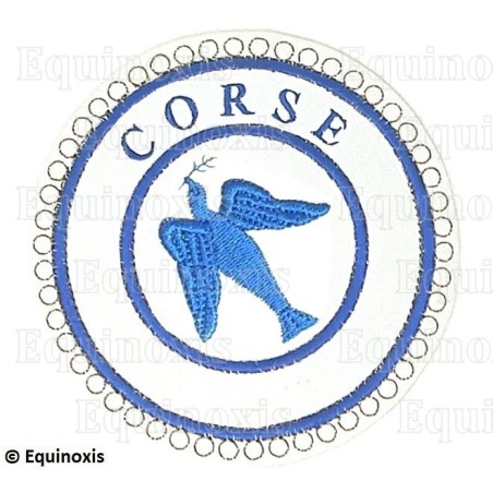Badge / Macaron GLNF – Petite tenue provinciale – Grand Expert – Corse – Brodé machine
