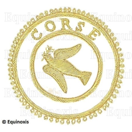 Badge / Macaron GLNF – Grande tenue provinciale – Grand Expert – Corse – Brodé main
