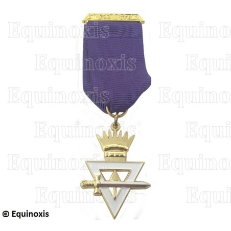 Médaille maçonnique – Ordre des Maîtres Royaux Choisis (OMRC) / Cryptique – Compagnon