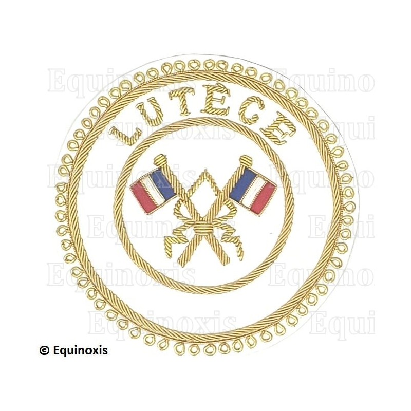 Badge / Macaron GLNF – Grande tenue provinciale – Passé Grand Porte-Etendard – Lutèce – Brodé main