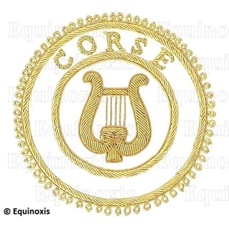 Badge / Macaron GLNF – Grande tenue provinciale – Grand Organiste – Corse – Brodé main