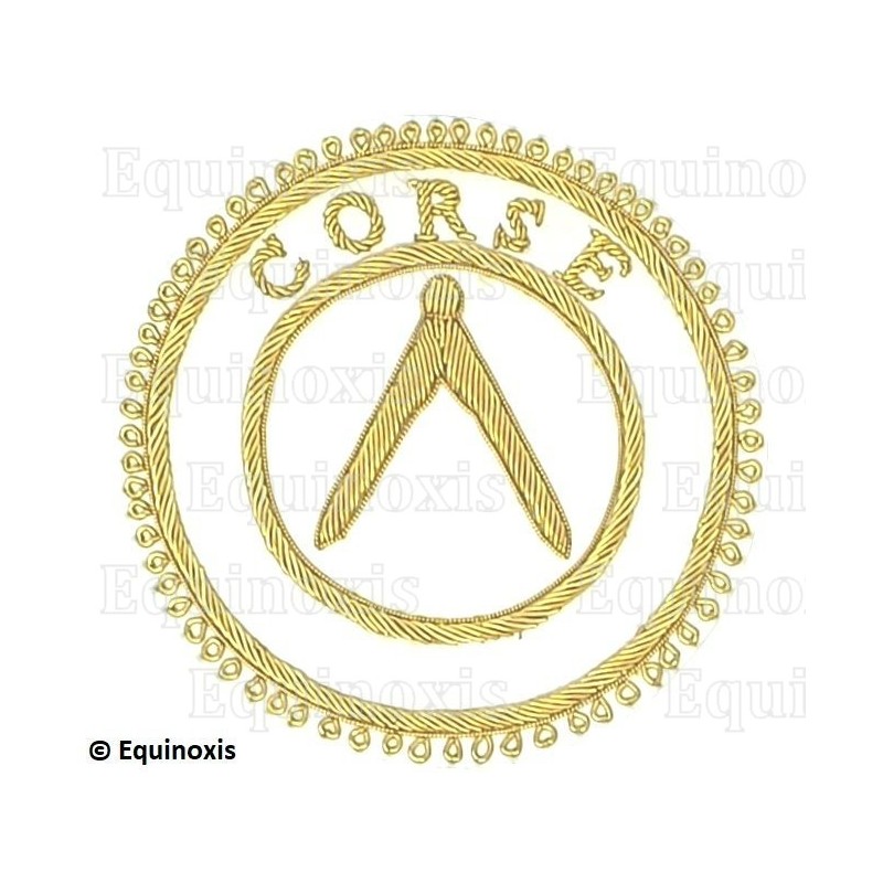 Badge / Macaron GLNF – Grande tenue provinciale – Grand Inspecteur – Corse – Brodé main