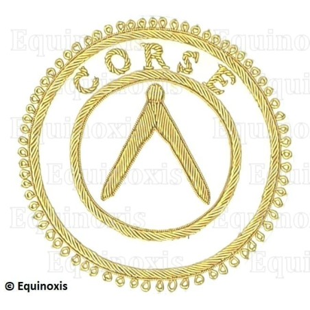 Badge / Macaron GLNF – Grande tenue provinciale – Grand Inspecteur – Corse – Brodé main
