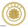 Badge / Macaron GLNF – Grande tenue provinciale – Grand Hospitalier – Corse – Brodé main