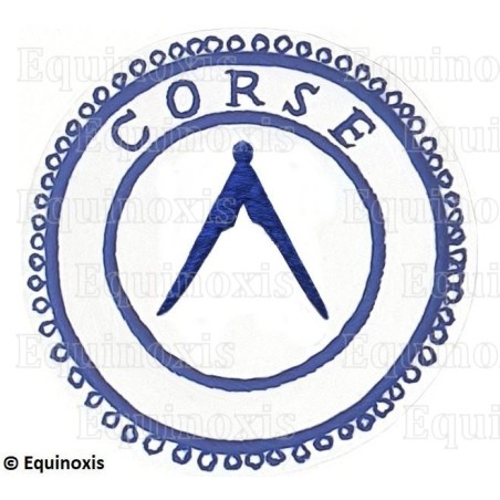 Badge / Macaron GLNF – Petite tenue provinciale – Grand Inspecteur – Corse – Brodé main